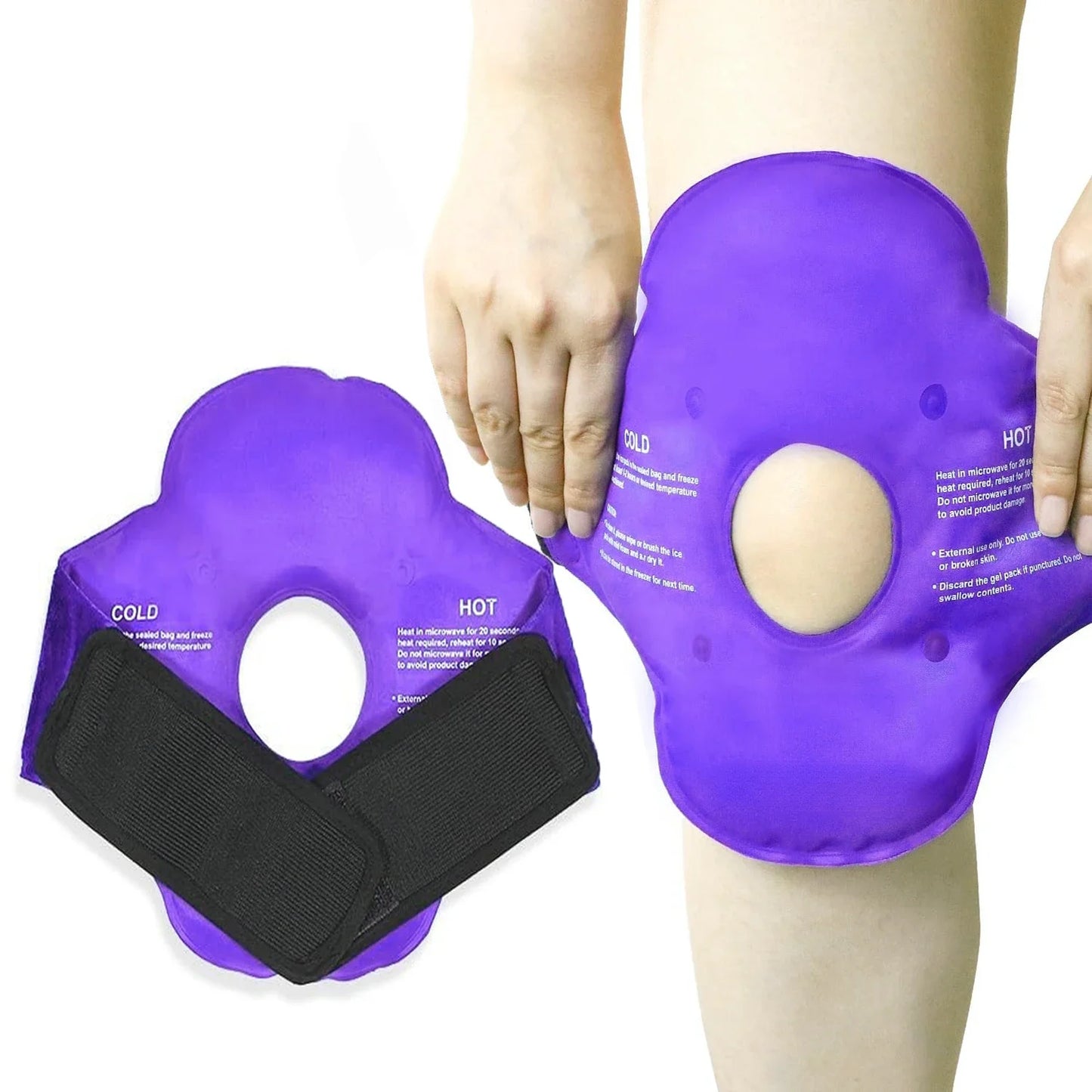 XL Knee Ice Pack Wrap Around Entire Knee After Surgery Reusable Gel Pack for Injuries Ice Pack for Pain Relief Swelling Surgery
