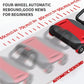 Automatic Rebound Ab Roller Wheel with Elbow Support 4-Wheel Core Exercise Tool Home Gym Abdominal Wheel Foldable Double Grip