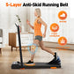 Treadmill & Walking Pad, 3.0 HP Motor, Foldable Treadmill with 9% Incline, 7.5mph Speed, Adjustable Treadmills for Home & Office