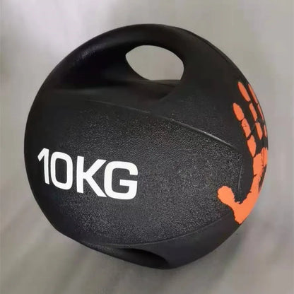 Dual Grip Medicine Balls 6lb 8lb 10lb 12lb Grip Weighted Ball for Exercise Fitness Gym Double Handle Medicine Ball