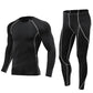 Men's Bodybuilding Activewear Fitness Suit with Elastic Compression Tights Slim Fit Workout Pants and Gym Muscle Boosting Runnin