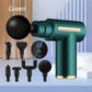 Fitness Hammer Compact Deep Tissue Massager -USB Rechargeable Fascia Gun Muscle Massage Device Featuring 4 Interchangeable Heads