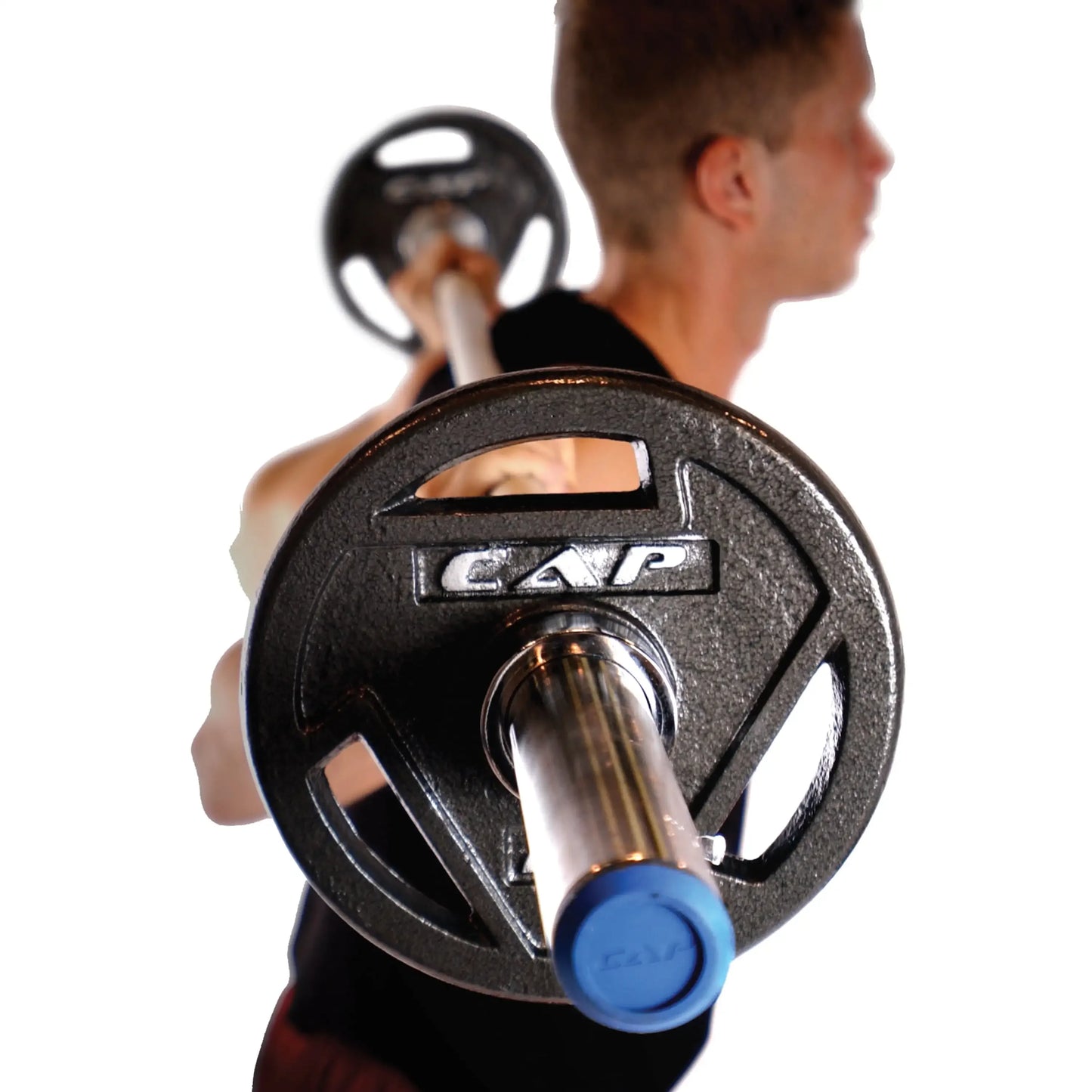 Barbell Black  Grip Plate Set, 5 lb x 2,Made of solid cast iron.