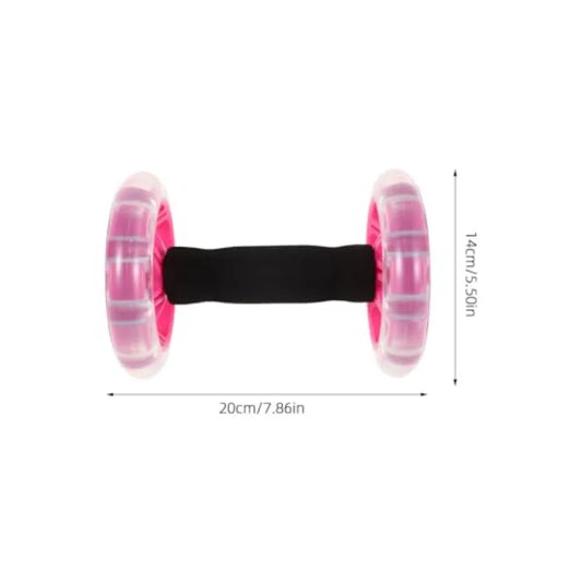 2pcs Double Ab Roller Wheels Exercise Roller Weight Loss Equipment Portable Workout Fitness for Abdominal Home Office