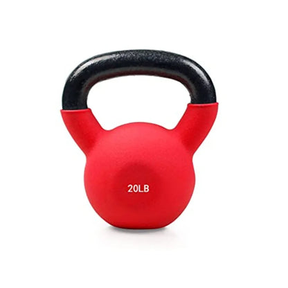 Neoprene Coated Solid Cast Iron Kettlebell 5-50 LB in Black for Full Body Workout Cross-Training Weight Loss and Strength Train