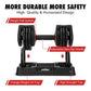 25/55 lbs Pair Adjustable Dumbbells Set with Anti-Slip Metal Handle for Exercise Fitness Fast Adjust Weight for Full Body Worko