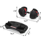 Sihao Adjustable Dumbbell 24/40 KG 52.5/90 LBS Fitness Equipment Training Arm Muscles Dumbbell Free Shipping Adjustable Bumbbell