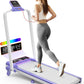 Folding Walking Pad with 15% Incline/RGB Light/Dual Screen Display,3.5HP Treadmills for Home,350lbs Capacity,Smart App