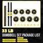 Adjustable Weights Set for Home Gym, 33 Lb 2-In-1 Adjustable Dumbbell Set with Foam Handles, Yellow