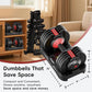 Adjustable Dumbbell Set of 2, Quick Weight Change for Home Gym Workout with Anti-Slip Handle
