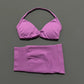 2 Piece Sports Gym Set Strappy Bra Yoga Underwear Short Sport Leggings Bicycle Running Sportswear Woman Seamless Yoga Set