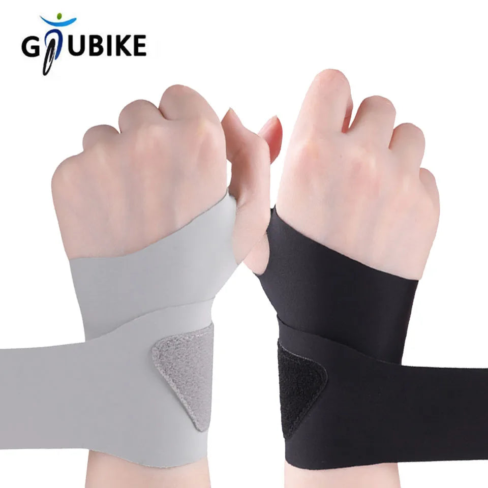 GTUBIKE 1PCS Wrist Brace - Ultra Thin Carpal Tunnel Support for Pain Relief from Arthritis- Adjustable Wrist Wrap for Sports
