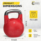 Competition Kettlebell Weights 32 KG for Women Men Durable Steel Construction Smooth Matte Black Finish Superior Balance for Hi