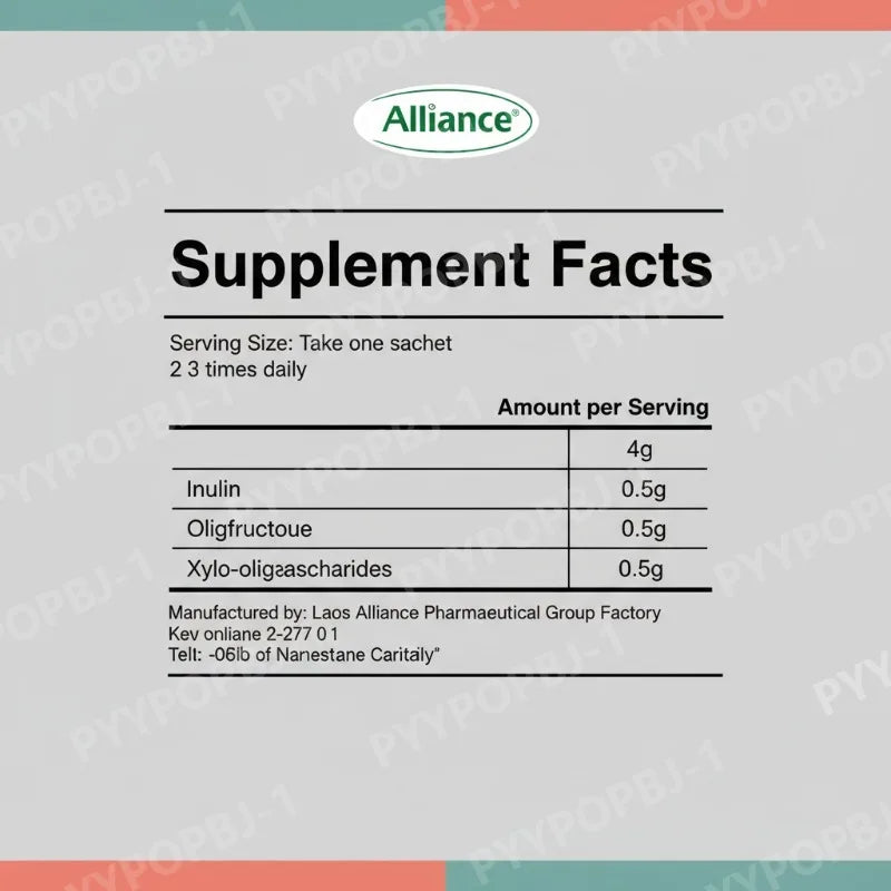 Alliance ALLIFIBER+ Prebiotic Fiber Powder Supplement - Inulin & Oligofructose Blend for Gut Health - 7 Sachets