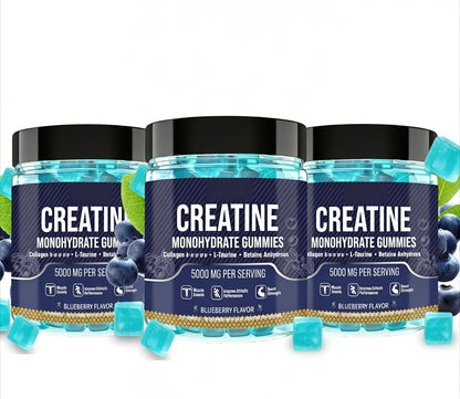 Creatine Monohydrate Gummies Complex for Men Women, Creatine Monohydrate Supplement for Muscle Growth, Strength & Energy Support