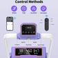 Folding Walking Pad with 15% Incline/RGB Light/Dual Screen Display,3.5HP Treadmills for Home,350lbs Capacity,Smart App