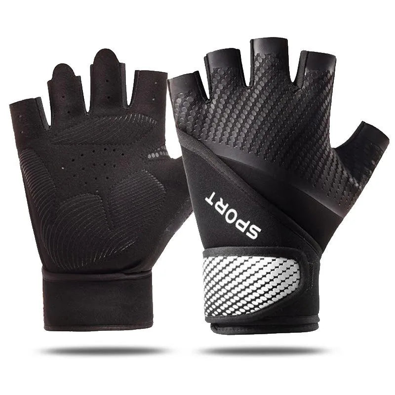 1 Pair Workout Gloves - Gym Weight Lifting Gloves with Wrist Wrap Support,Full Palm Protection & Extra Grips for Fitness,Pull-up