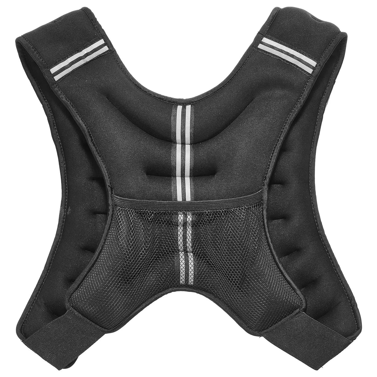 Weighted Vest 16 lbs with Reflective Stripe Adjustable Buckle Body Weight Vest for Men Women Strength Training Running Fitness