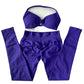 2 Pieces Set For Woman Strappy Yoga Bra Sports Top Workout Leggings Set Seamless Gym Set Fitness Clothes Outfit Activewear