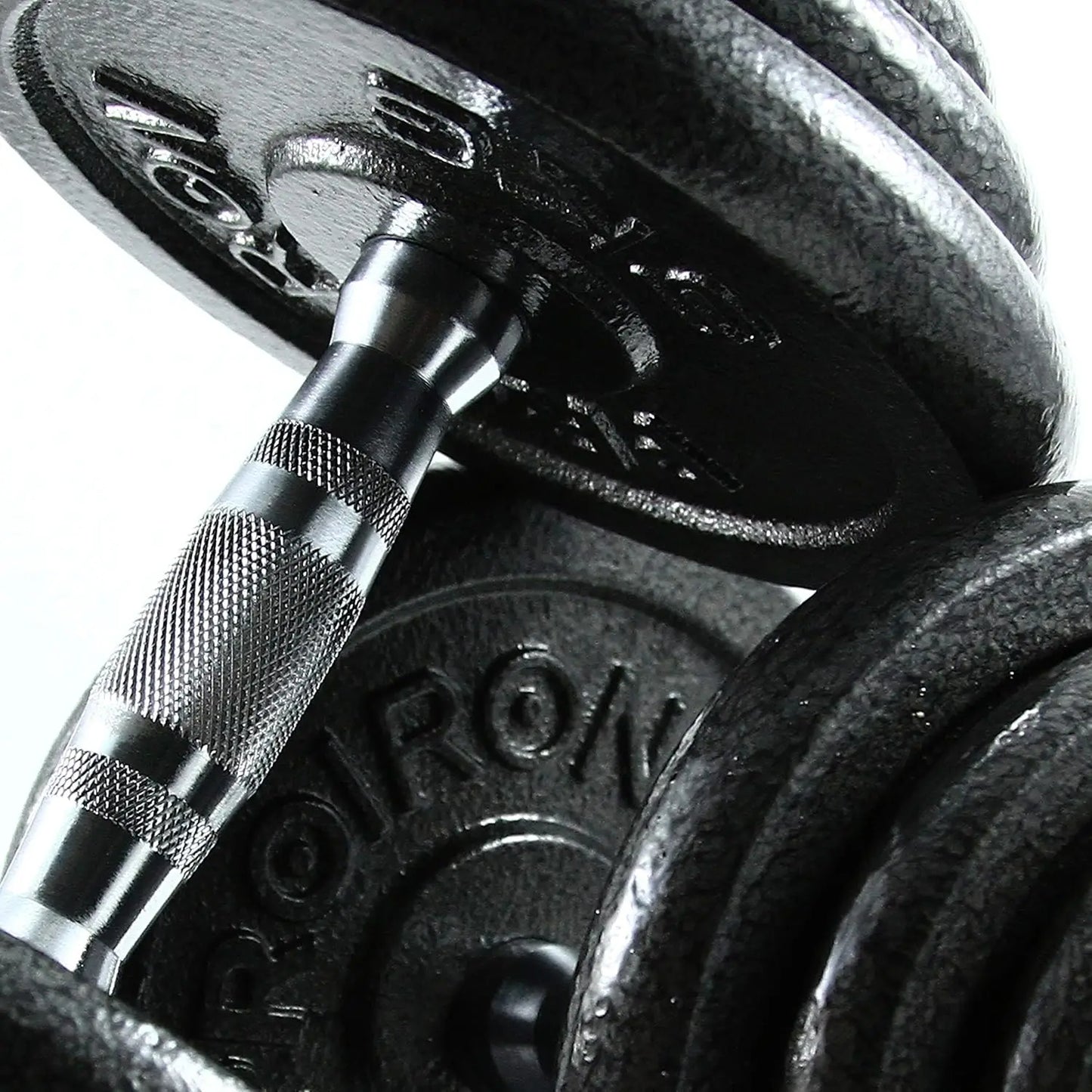 44Lbs Cast Iron Adjustable Dumbbell Set Hand Weight with Solid Dumbbell Handles Changed into Barbell Handily Great for Bodybuild