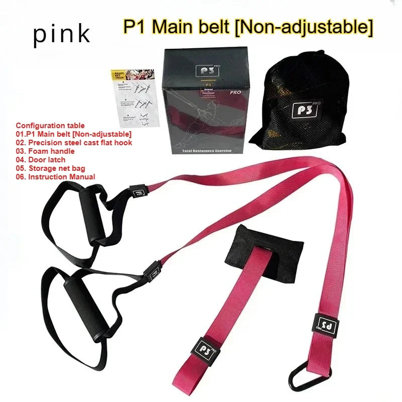 1Set Suspension Training Strap Fitness Strength Power Suspension Trainer  Yoga Strap Wall Mount Professional Trx Tensioner