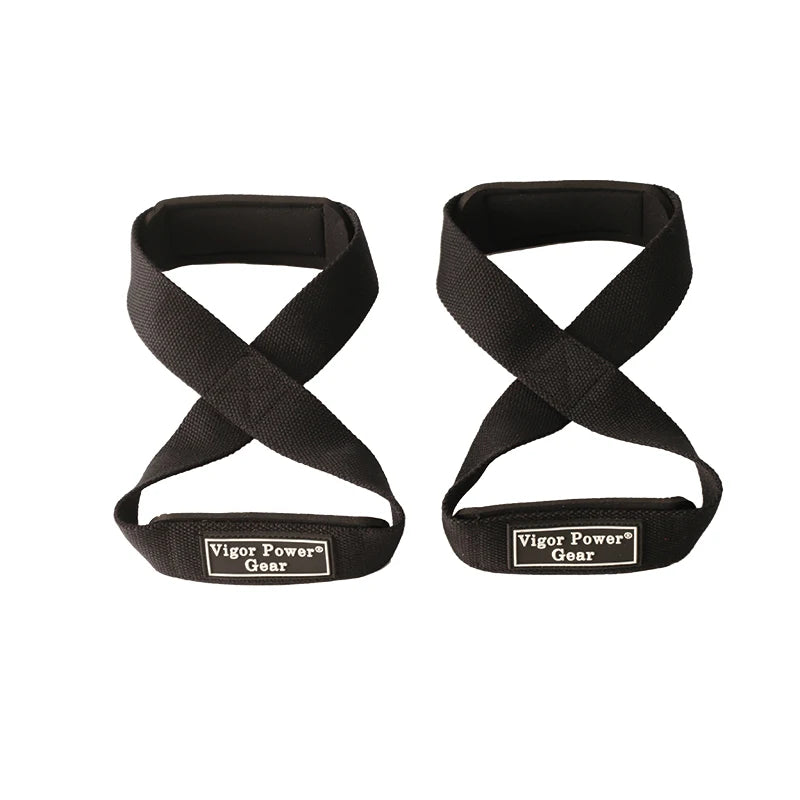 Power Grip Powerlifting Gym Wrist Straps Cross Training Figure 8 Weight Lifting Straps