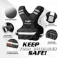 Adjustable Weighted Vest 11-32lbs Reflective Strip for Men & Women Strength Training