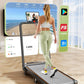 Foldable Treadmill with 12% Incline,3.5HP Low Noise Walking Pad Treadmill with Handle Bar,350 Lbs Capacity, APP Remote Control