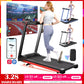 3.5HP Foldable Treadmill 350lbs Adjustable 6% Incline Walkingpad for Home/Office LCD APP Data Treadmills 10MPH Exercise Machine