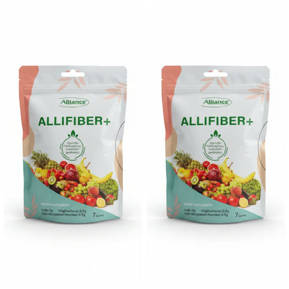 Alliance ALLIFIBER+ Prebiotic Fiber Powder Supplement - Inulin & Oligofructose Blend for Gut Health - 7 Sachets