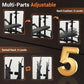 7 IN 1 Weight Bench Set with Squat Rack, Adjustable Bench Press Set with Leg Extensions, Foldable Workout Bench for Home Gym