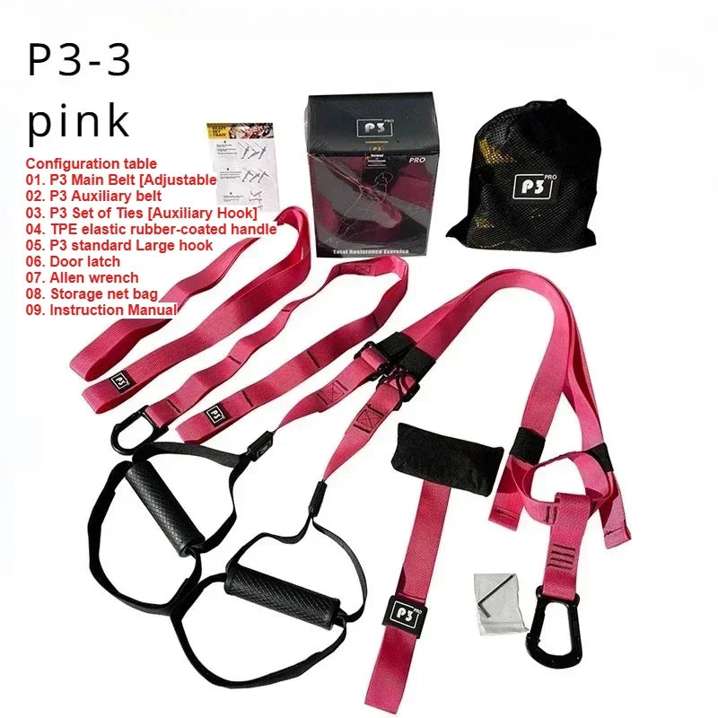 1Set Suspension Training Strap Fitness Strength Power Suspension Trainer  Yoga Strap Wall Mount Professional Trx Tensioner