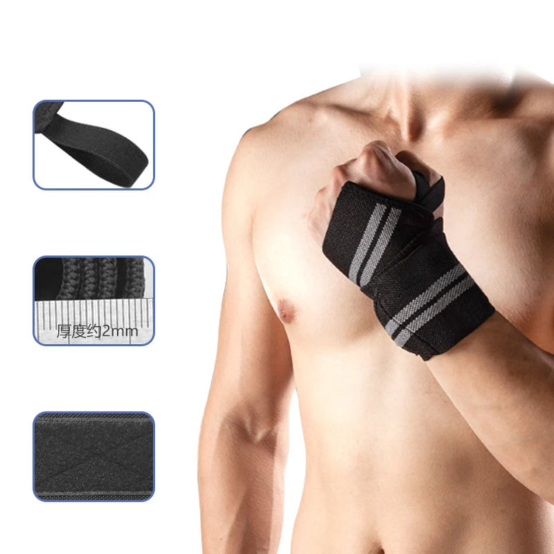 Soft Wristband Wrist Support, Powerflifting wrist straps, Heavy Duty, Strength, Weightlifting Lifting Wrist Wraps, 1 Pair