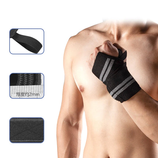 Soft Wristband Wrist Support, Powerflifting wrist straps, Heavy Duty, Strength, Weightlifting Lifting Wrist Wraps, 1 Pair