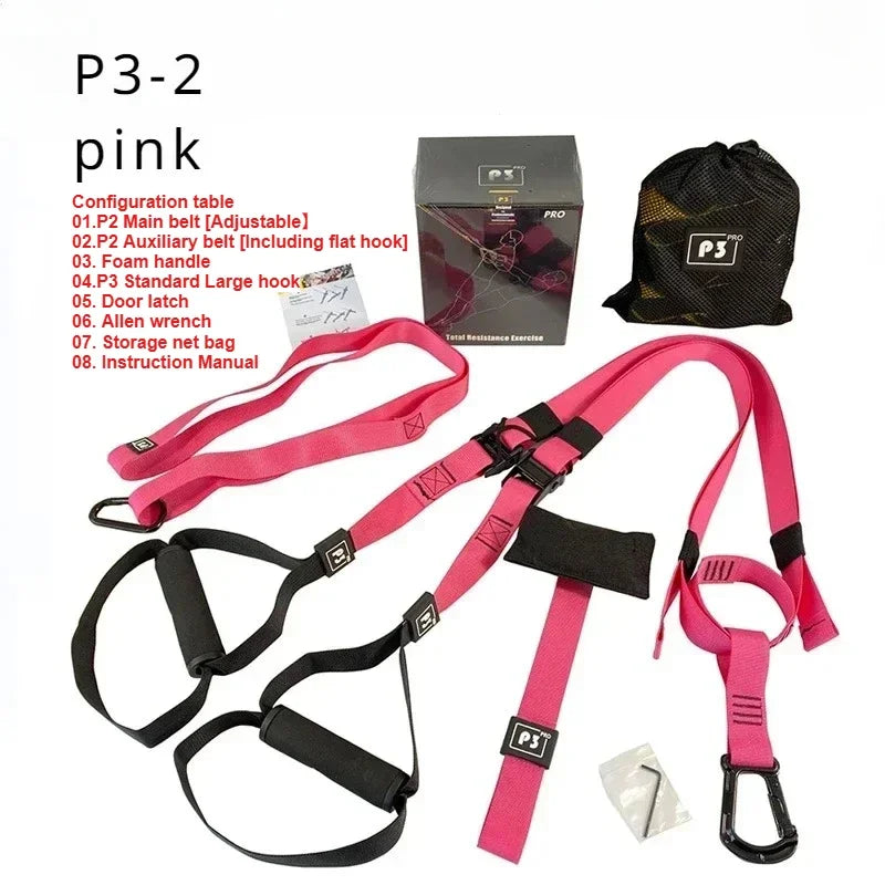 1Set Suspension Training Strap Fitness Strength Power Suspension Trainer  Yoga Strap Wall Mount Professional Trx Tensioner