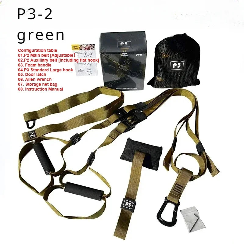 1Set Suspension Training Strap Fitness Strength Power Suspension Trainer  Yoga Strap Wall Mount Professional Trx Tensioner