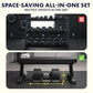 Adjustable Dumbbells with Quick Weight Change Space-Saving Set in Black with Anti-Slip Handle Secure Locking System Heavy-Duty