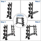 Heavy-Duty Dumbbell Rack with 400 lbs Capacity, Space-Saving A-Frame Design for Home Gym Storage