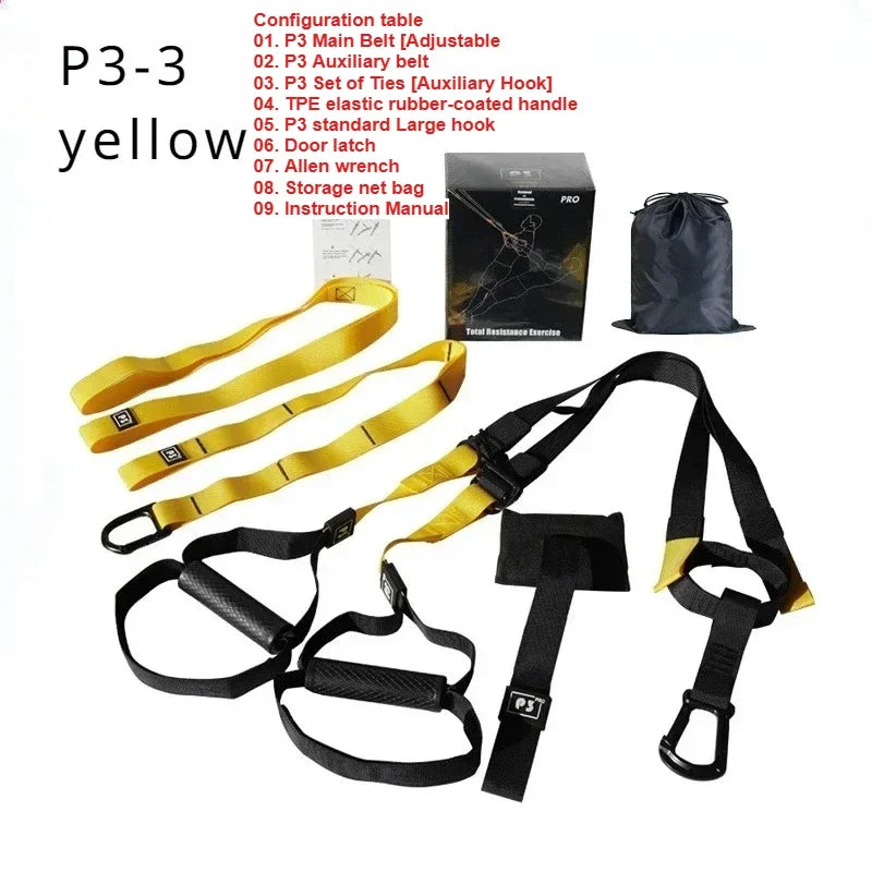 1Set Suspension Training Strap Fitness Strength Power Suspension Trainer  Yoga Strap Wall Mount Professional Trx Tensioner
