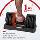 25/55 lbs Pair Adjustable Dumbbells Set with Anti-Slip Metal Handle for Exercise Fitness Fast Adjust Weight for Full Body Worko