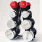 3、4 Tier Heavy Duty Dumbbell Rack, Weight Plate Storage Stand, Compact Home Gym Organizer for Dumbbells & Barbells