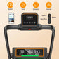 Treadmill Walking Pad with 15% Incline/Handle Bar/2 LED Display, 3.5HP Foldable Walking Pad Treadmill 350+lb RGB Light