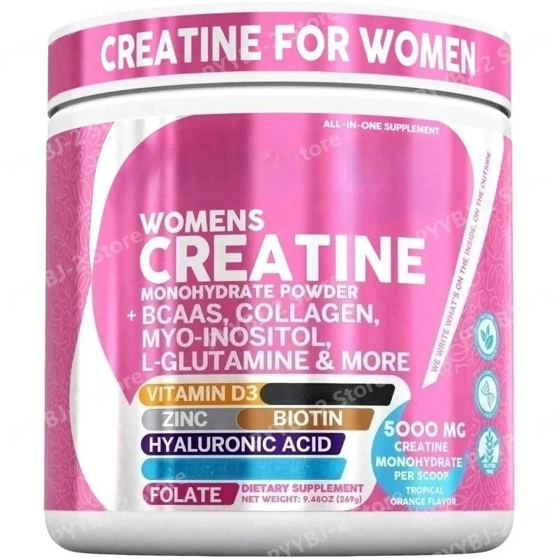 Daily Health and Nutrition Dietary Supplement Female Creatine Powder Creatine Monohydrate Powder with BCAA & Amino Acids