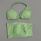 2 Piece Sports Gym Set Strappy Bra Yoga Underwear Short Sport Leggings Bicycle Running Sportswear Woman Seamless Yoga Set