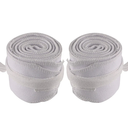 100% Cotton Powerflifting Straps,Soft White Weight Lifting Wrist Support,Fitness Safety Support,Wrist Straps,1Pair