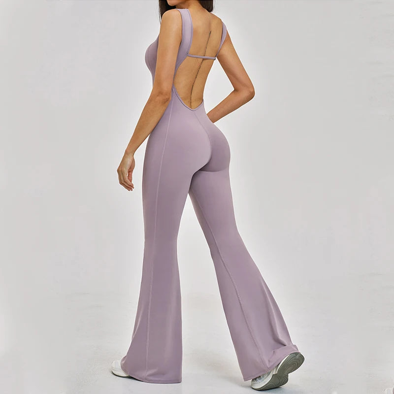 Yoga Jumpsuit Women One Piece Sports Set Fitness Bodysuit Workout Clothes for Women Sportwear Buttock lifting Set Activewear