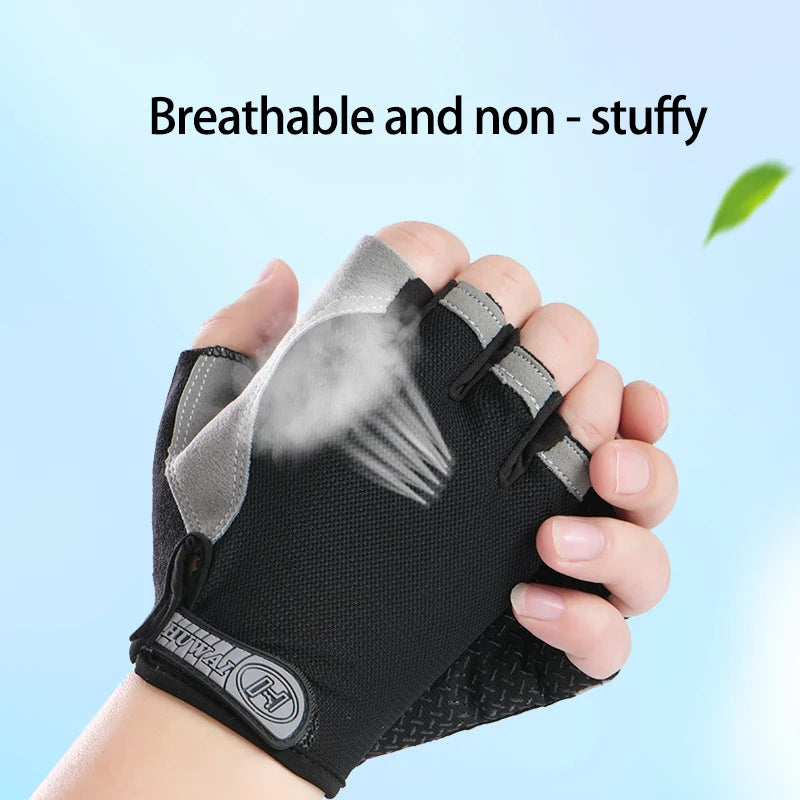 Mtb Gloves Cycling Breathable Gym Workout Gloves for Men Women Half Finger Non-slip Weight Lifting Motorcycle Fitness Gloves