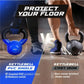 Kettlebell, 40LB Vinyl Coated Cast Iron Strength Training Kettlebells for Home Gym Exercises, Fitness, Full Body Workout Equipme