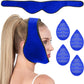 Wisdom Teeth Ice Pack Head Wrap for Pain Relief  Cold Hot Therapy for Face Jaw & Oral Surgery with 4 Gel Packs, Tooth Extraction