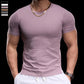 Men's Gym Fitness Training Clothing Men's High-elasticity Breathable Sports Tight Short-sleeved T-shirt, Running Sports